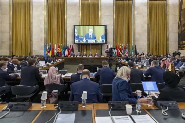 A view of the consultative meeting on coordinating peace initiatives and efforts in Sudan on October 21, 2026 (Saudi Foreign Ministry). 