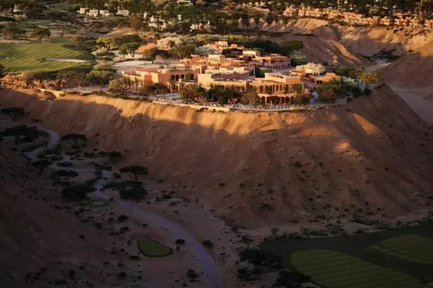 An artist’s rendering of the Wadi Safar project in Diriyah, Saudi Arabia (Asharq Al-Awsat). 