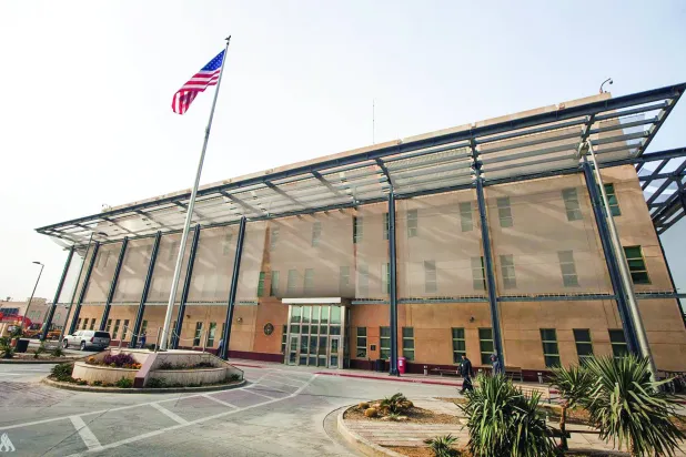 The US Embassy building in Baghdad. (Iraqi News Agency)
