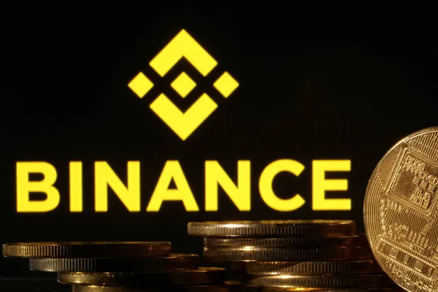 Representations of cryptocurrencies are seen in front of displayed Binance logo in this illustration taken November 10, 2022. (Reuters) 
