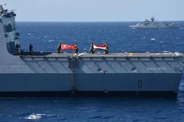 Egypt and Türkiye resumed the Sea of Friendship naval exercises in September 2025 after a 13-year suspension. (Turkish Defense Ministry) 