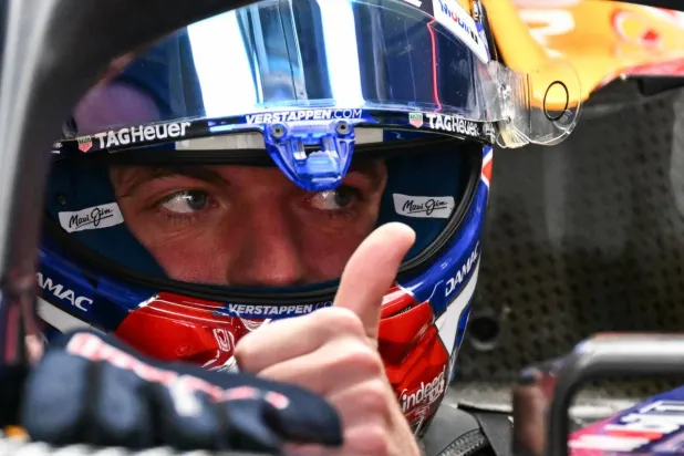 Red Bull Racing's Dutch driver Max Verstappen sits in his car during the second practice session of the Mexico City Formula One Grand Prix. CARL DE SOUZA / AFP
