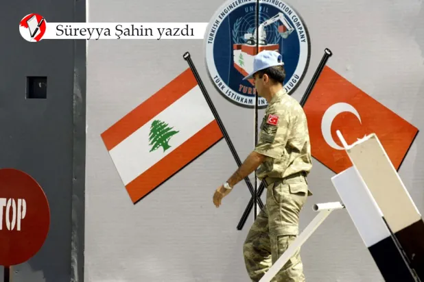 Lübnan'ın güneyindeki Sayda köyünde bir Türk inşaat şirketinin üssünde, Birleşmiş Milletler Lübnan Geçici Gücü'ne (UNIFIL) ait araçlar park halinde görülüyor (AFP)