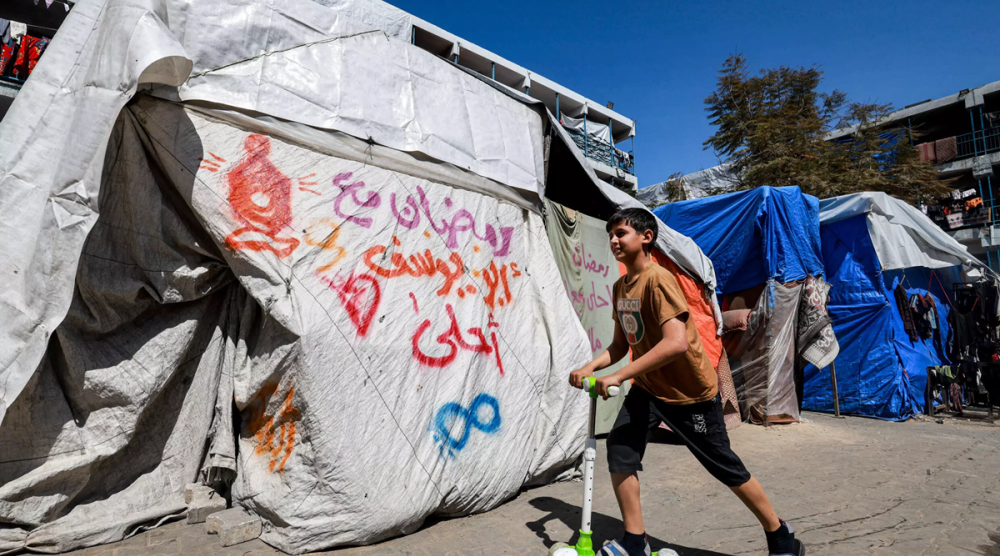 Palestinians in Gaza began the Muslim holy month of Ramadan this week under the threat of famine © MOHAMMED ABED / AFP