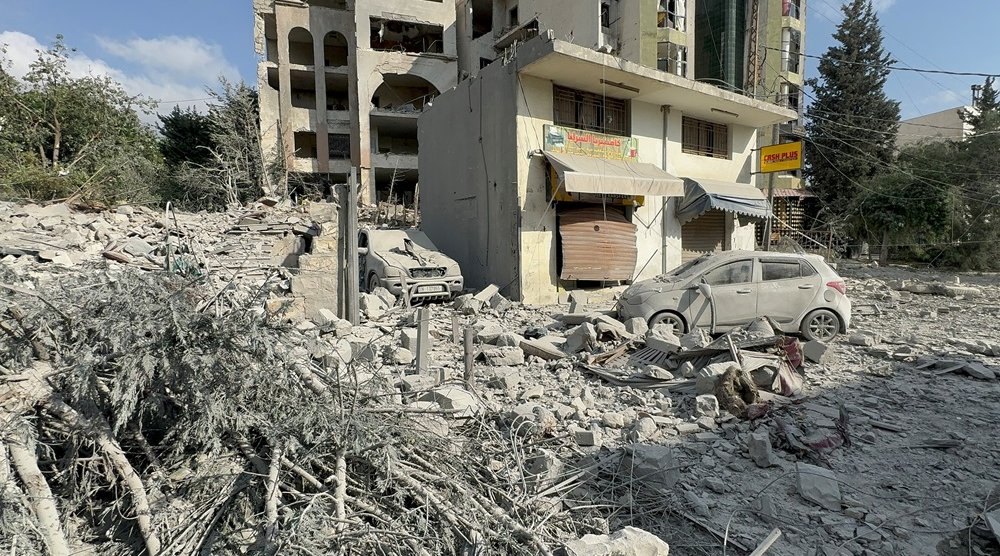 A view of a damaged site after an Israeli strike in Nabatieh, amid the ongoing hostilities between Hezbollah and Israeli forces, southern Lebanon October 16, 2024. (Reuters) 