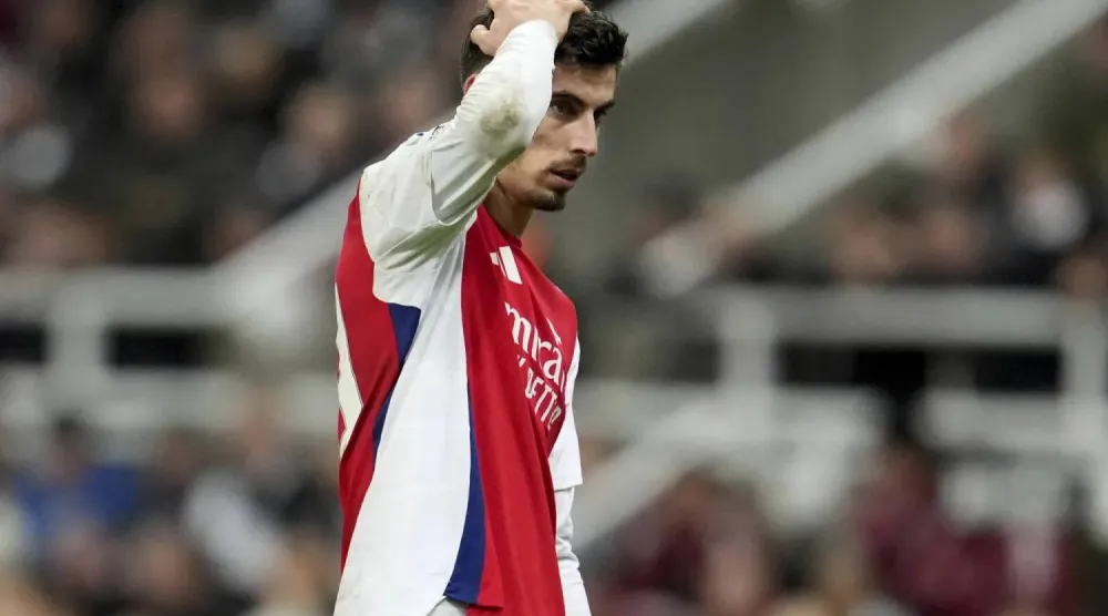 الألماني كاي هافيرتز لاعب آرسنال (أ.ب)
