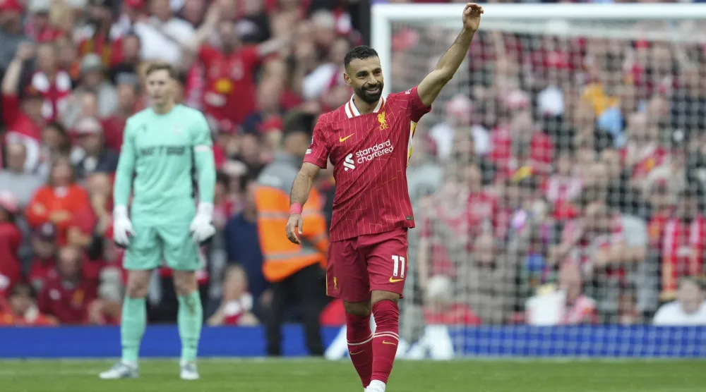 ليفربول واصل تألقه حتى الرمق الأخير من الدوري هذا الموسم (أ.ب)