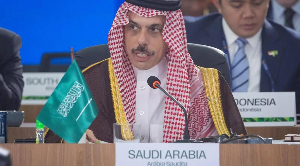 وزير الخارجية السعودي أعرب عن تطلع بلاده إلى بناء تعاون مثمر عبر المنصات متعددة الأطراف من أجل مستقبل يزخر بمزيد من الفرص والتنمية المشتركة (واس)
