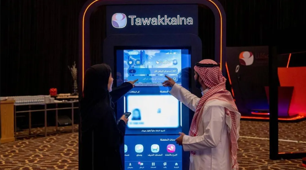 جانب من إحدى فعاليات تطبيق «توكلنا» في السعودية (الشرق الأوسط)