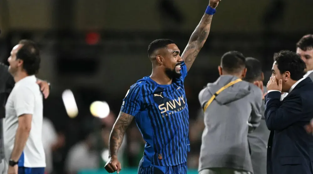 الجناح البرازيلي مالكوم نجم الهلال السعودي (أ.ف.ب)