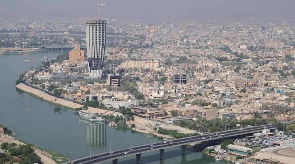 صورة جوية لجانب من بغداد (متداولة)