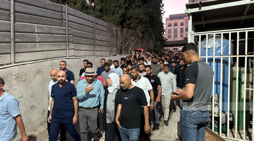 جنازة الفلسطيني الأميركي سيف الدين مصلط الذي قتله مستوطنون ضرباً حتى الموت قرب رام الله (وفا)