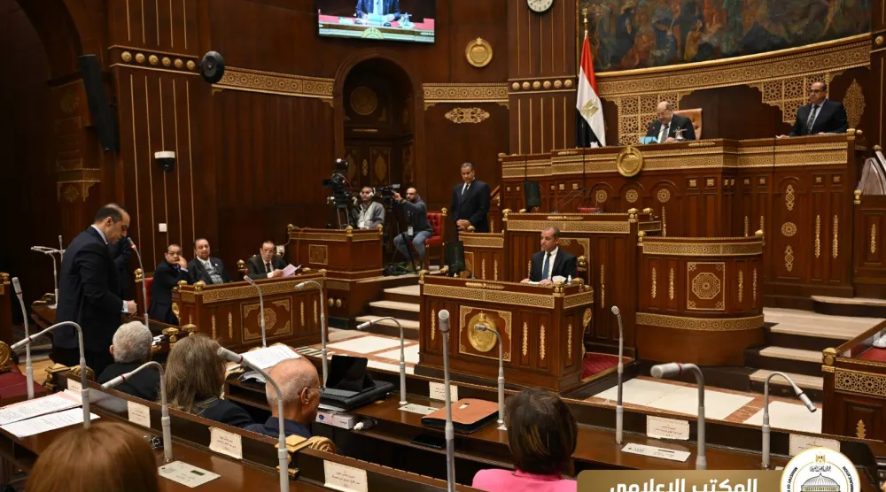 جلسة سابقة لمجلس الشيوخ المصري (وزارة الشؤون النيابية والقانونية)