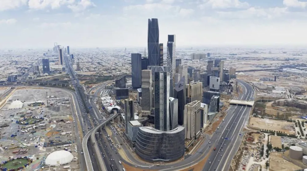 مركز الملك عبد الله المالي في العاصمة السعودية الرياض (الشرق الأوسط)