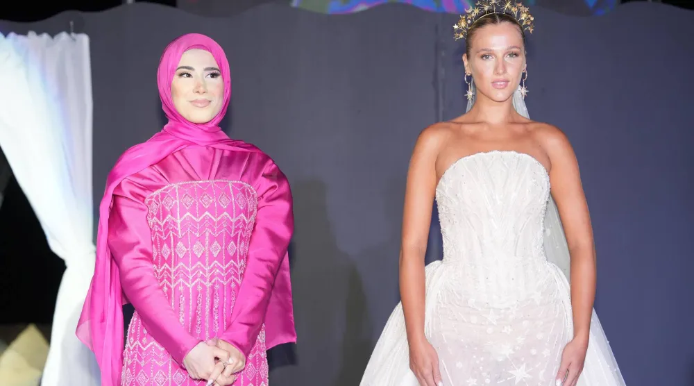 ريم صالح وفستان زفاف من تصميمها (المُلحَقة الإعلامية)