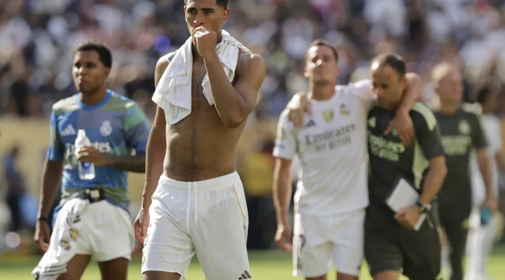 لاعب وسط ريال مدريد جود بيلينغهام (أ.ب)