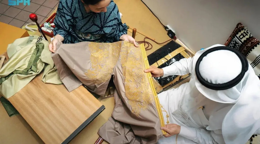 The Royal Institute of Traditional Arts (Wrth) participated in the Saudi Cultural Week at Expo 2025 in Osaka, Japan. (SPA)