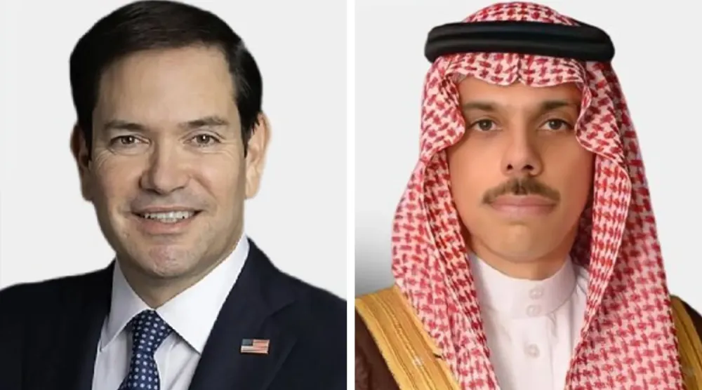 Prens Faysal bin Ferhan ve Bakan Marco Rubio (Suudi Arabistan Dışişleri Bakanlığı)