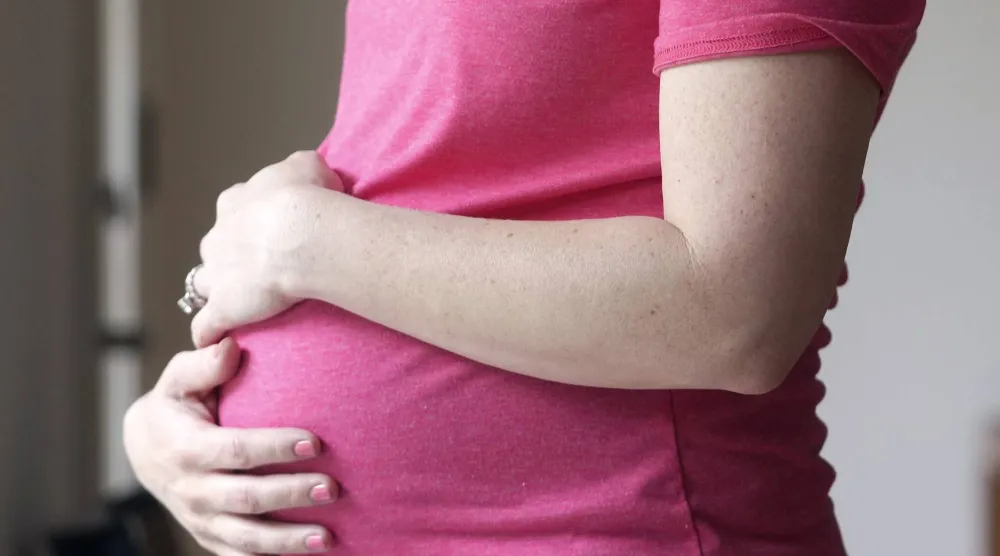 A pregnant woman (AP)