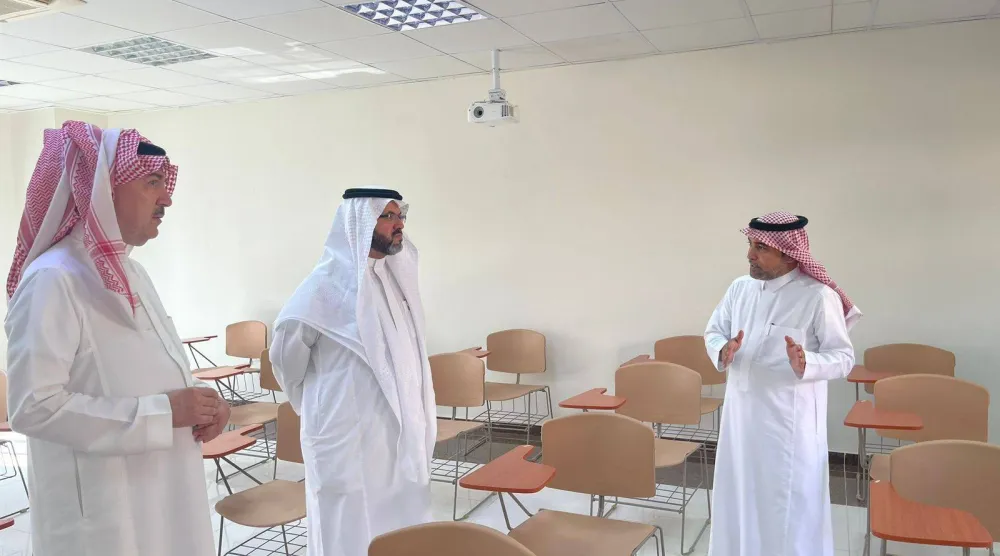 المهندس ماجد الرفاعي يقف على جاهزية المرافق استعداداً لاستقبال المتدربين (الشرق الأوسط)