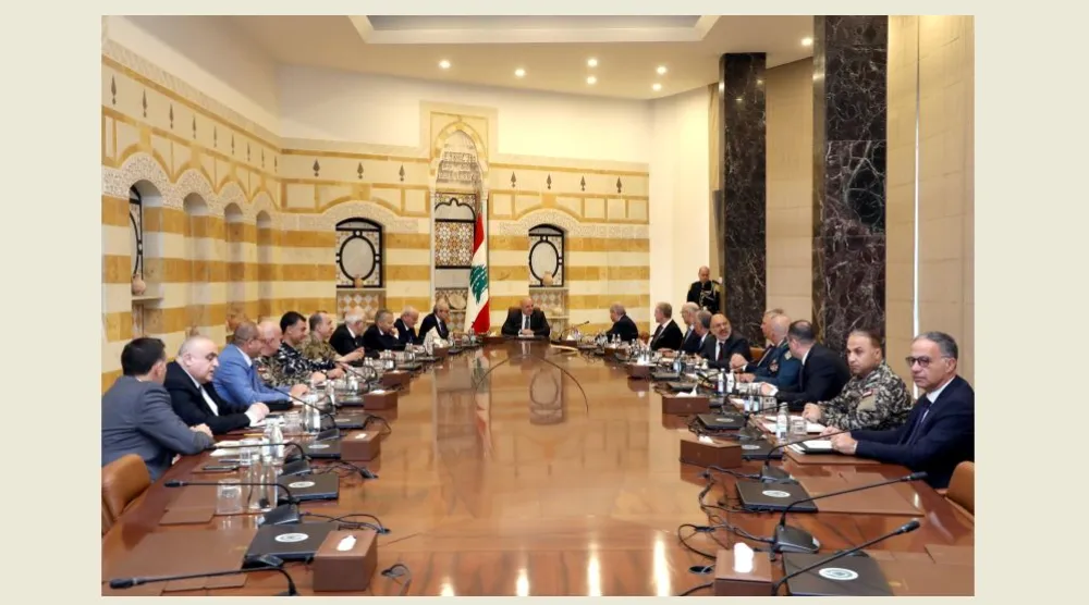 الرئيس اللبناني جوزيف عون يترأس اجتماعاً سابقاً لـ«المجلس الأعلى للدفاع»... (أرشيفية - الوكالة الوطنية)