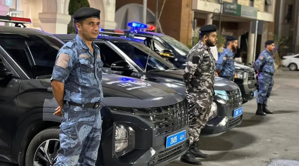 دوريات أمنية تابعة لإدارة إنفاذ القانون في طرابلس (وزارة الداخلية)