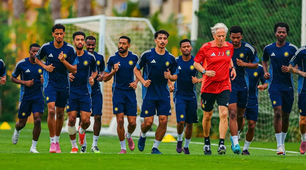 من استعدادات النصر للموسم الجديد (موقع النادي)