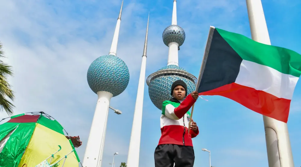 جانب من احتفالات الكويت بالعيد الوطني وعيد التحرير (كونا)