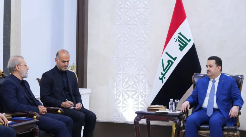 السوداني يُجري مشاورات مع أمين عام المجلس الأمن القومي الإيراني علي لاريجاني في بغداد الاثنين (رئاسة الوزراء العراقية)