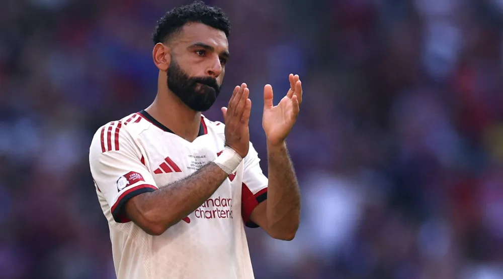 النجم المصري محمد صلاح هداف ليفربول الإنجليزي (رويترز)