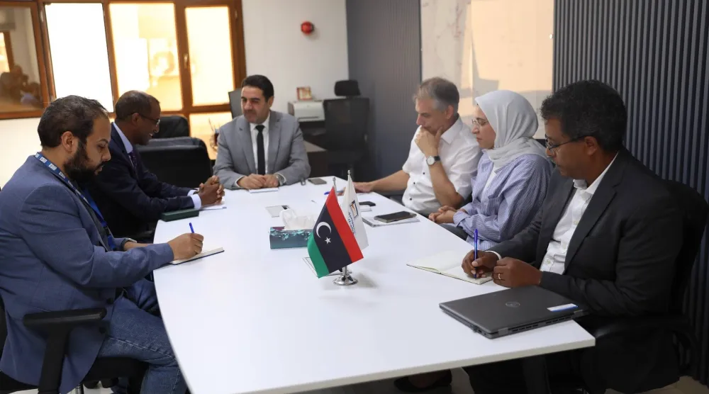 مفوضية الانتخابات خلال الاجتماع مع نائب البرنامج الأممي الإنمائي (المفوضية)