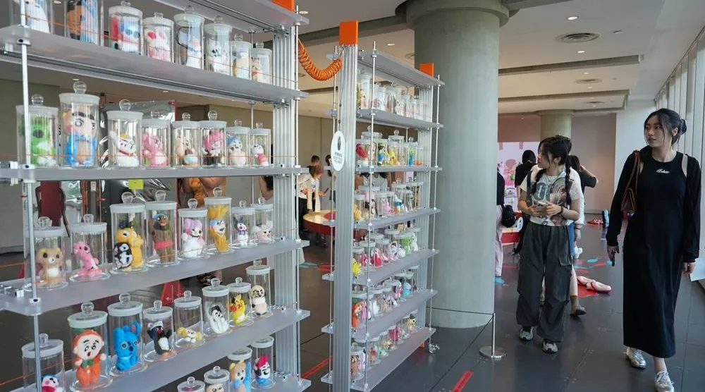  People visit the exhibition "Era of Uglies Has Arrived" by Alibaba's Taobao, in Hangzhou, Zhejiang province, China August 13, 2025. (Reuters)