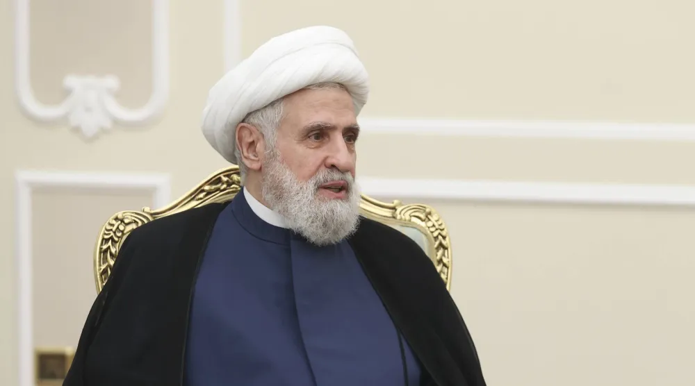 أمين عام «حزب الله» نعيم قاسم (د.ب.أ)