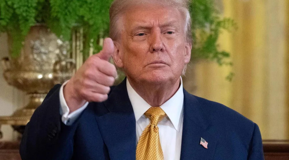 ترمب في حفل لأعضاء الكونغرس الجمهوريين بالبيت الأبيض يوم 22 يوليو 2025 (أ.ف.ب)
