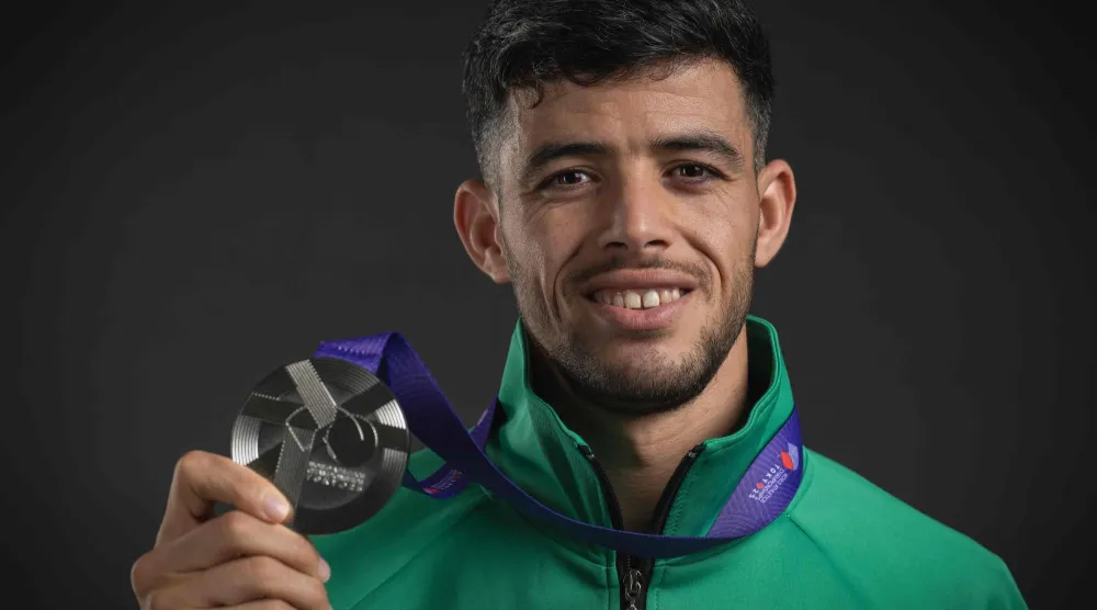  العداء الجزائري جمال سجاتي (أ.ف.ب)