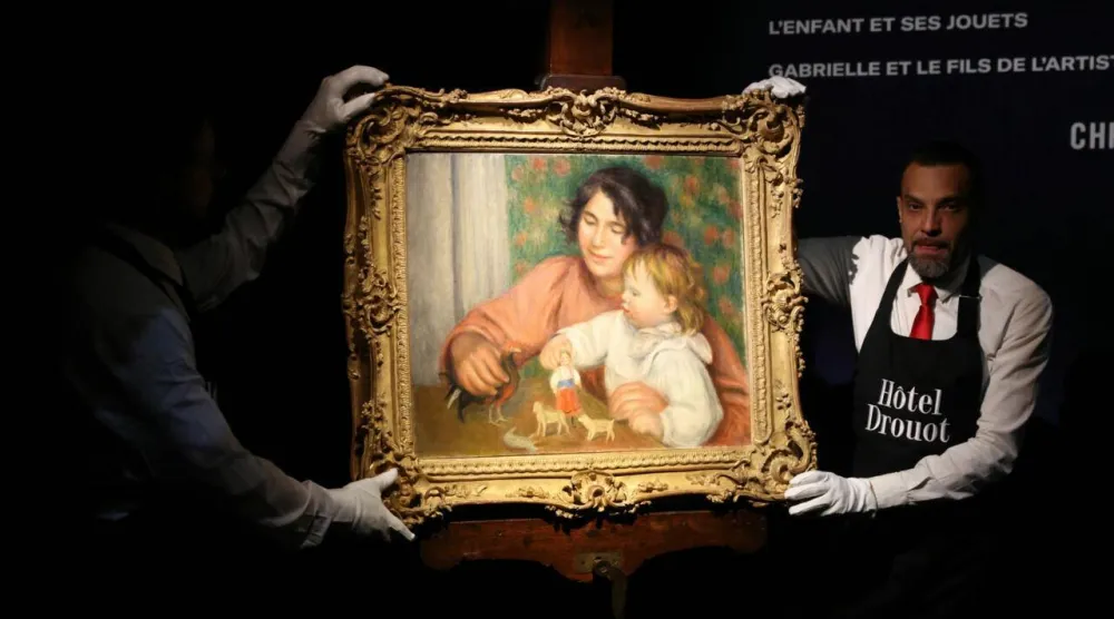 The painting is to be auctioned off next month. Alain JOCARD / AFP
