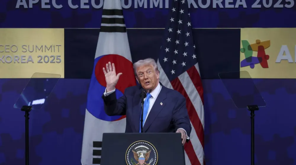 ABD Başkanı Donald Trump, Güney Kore'de konuşma yapıyor (DPA)