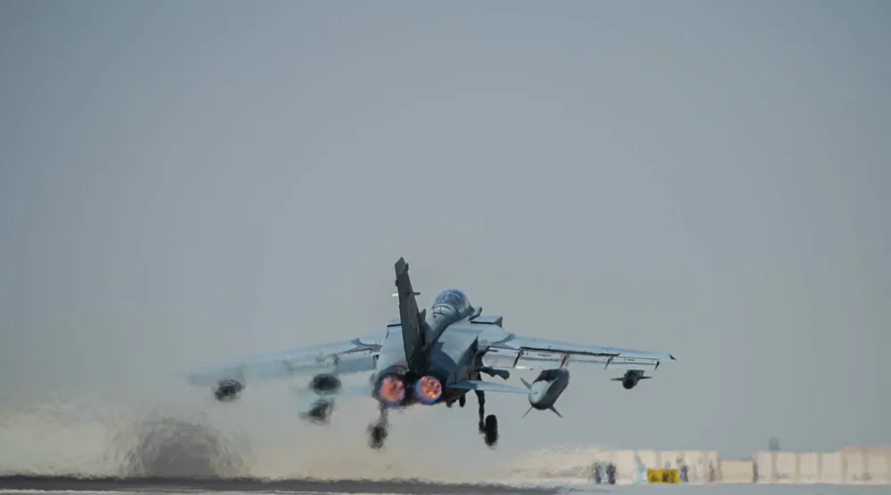 تشارك القوات الجوية في التمرين بعدد من طائرات «تورنيدو» لرفع مستوى الجاهزية العملياتية (وزارة الدفاع)