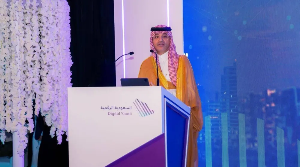 الدكتور عبد الله المغلوث مساعد وزير الإعلام أعلن عن المنصة الرقمية للتواصل الدولي خلال الملتقى (واس)