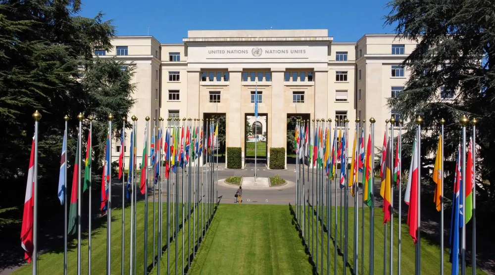 المقر الأوروبي للأمم المتحدة في جنيف بسويسرا (رويترز)