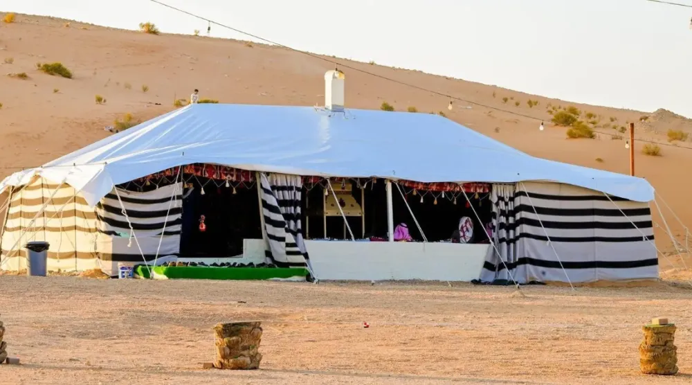 The tents maintain historical symbolism, embodying the generosity and hospitality that have characterized Bedouin life for generations - SPA