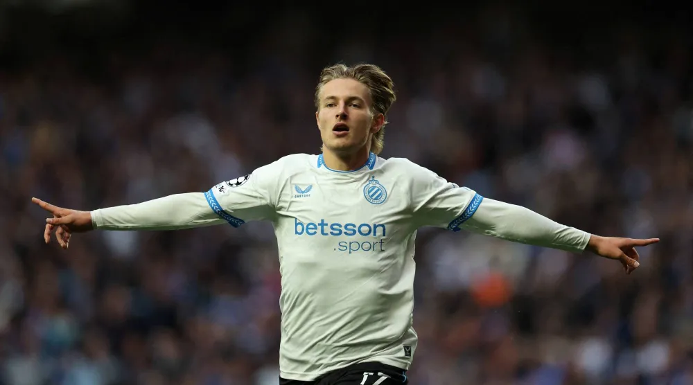 روميو فيرمانت لاعب كلوب بروج إلى منتخب بلجيكا (رويترز)