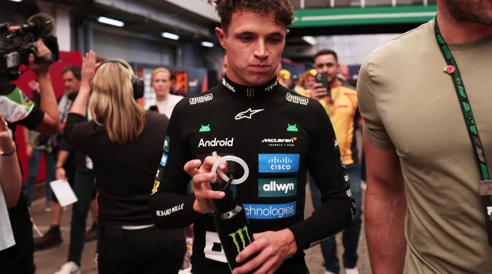 البريطاني لاندو نوريس سائق فريق مكلارين (أ.ب)