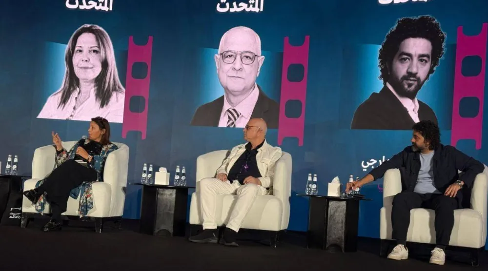جانب من مؤتمر النقد السينمائي بالرياض (الشرق الأوسط)
