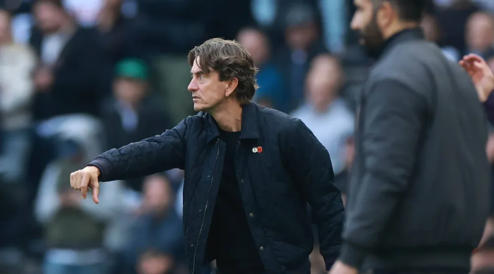 الدنماركي توماس فرانك مدرب توتنهام هوتسبير (إ.ب.أ)