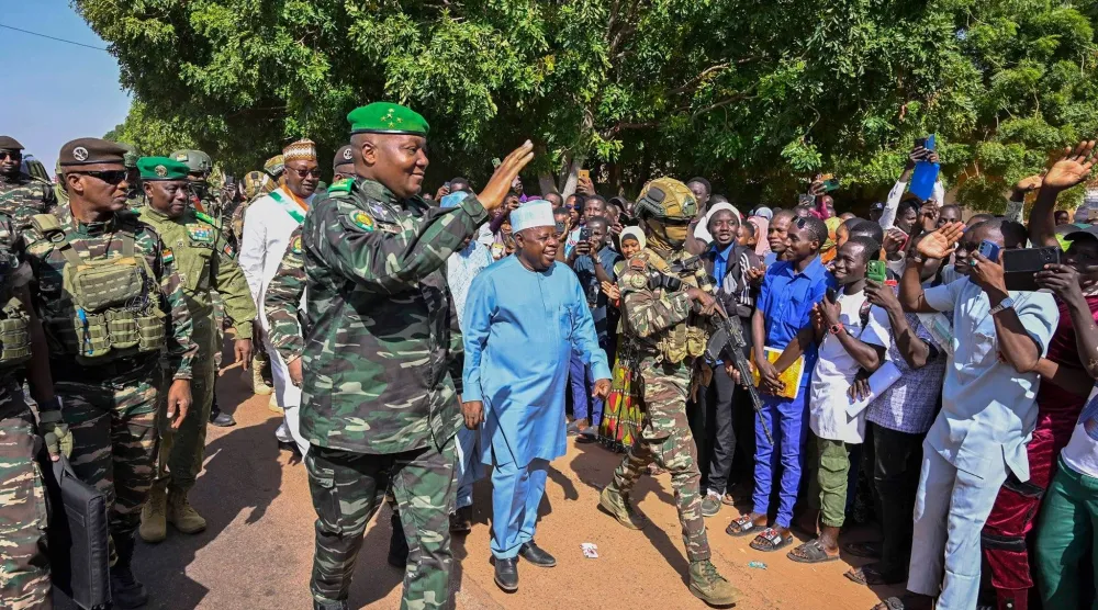 رئيس النيجر الجنرال عبد الرحمن تياني خلال زيارته لمنطقة دوسو السبت (رئاسة النيجر)