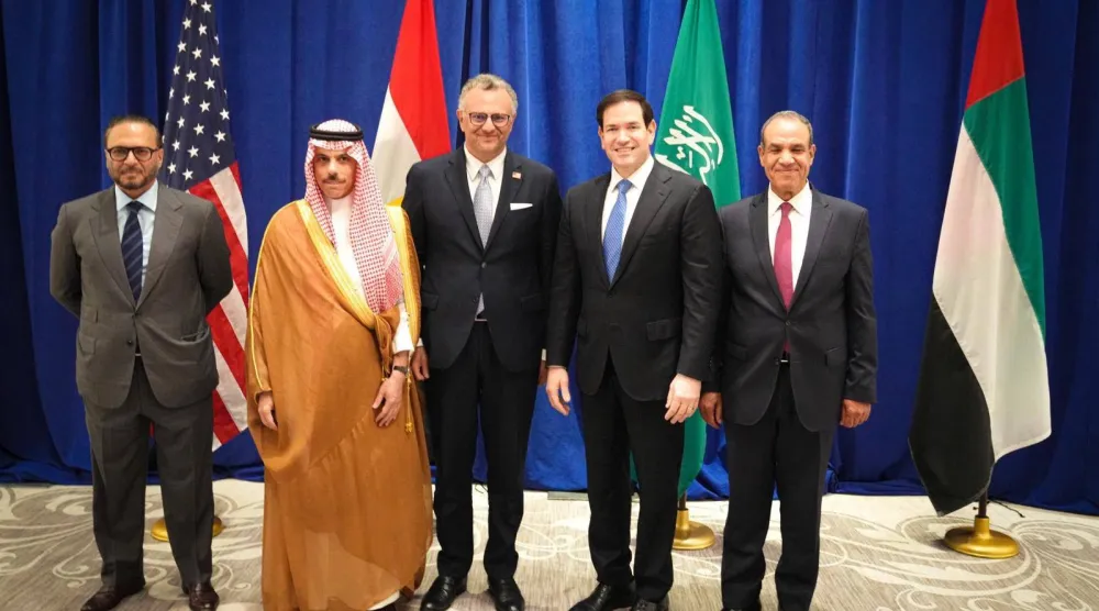 جانب من اجتماع سابق لـ«الرباعية» في نيويورك (الخارجية المصرية)