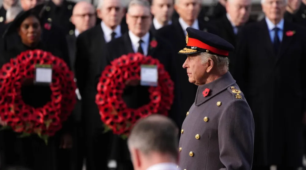 الملك تشارلز خلال المراسم (د.ب.أ)