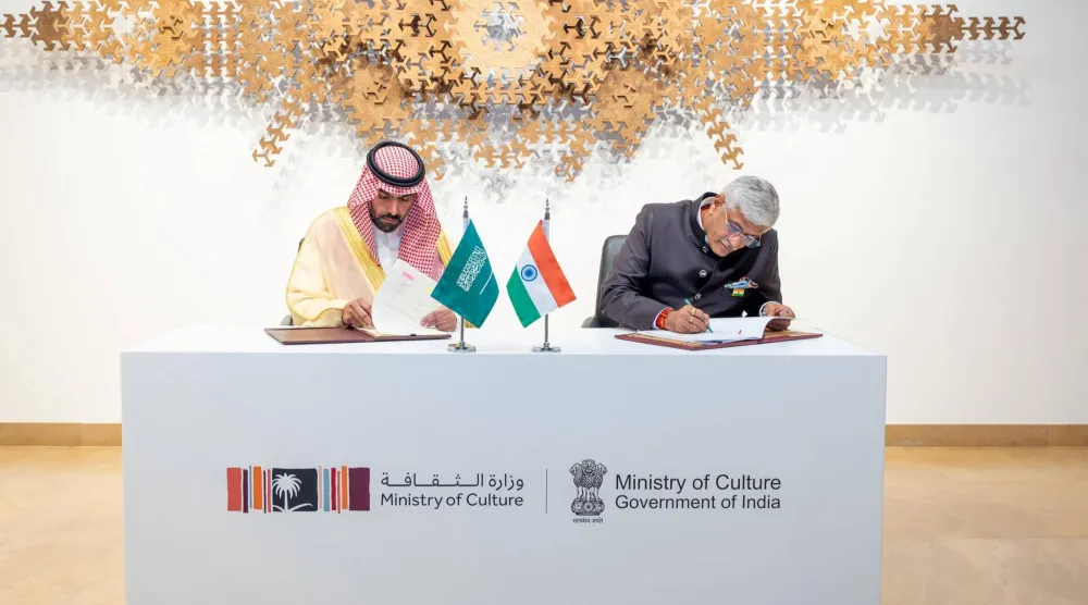 وزير الثقافة السعودي يوقع مع نظيره الهندي مذكرة تفاهم للتعاون في عدة مجالات (واس)