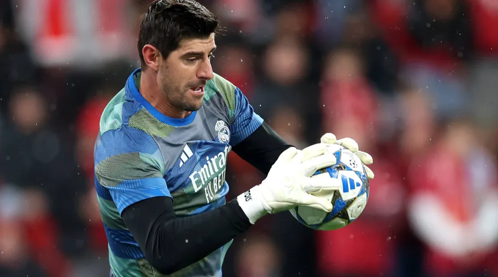 الحارس الدولي البلجيكي تيبو كورتوا (إ.ب.أ)